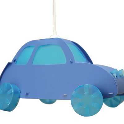 BLUE AND TURQUOISE CHILDREN'S CAR HANGING LAMP