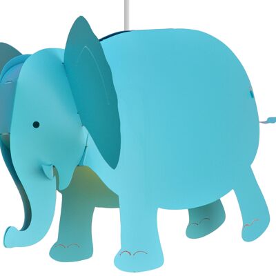 Lampe suspension enfant elephant turquoise