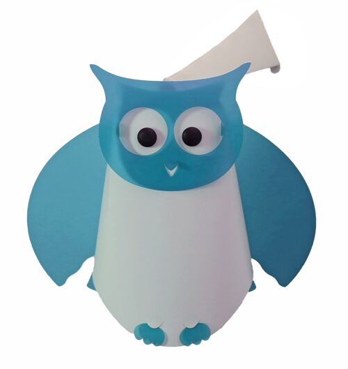 Applique enfant hibou turquoise