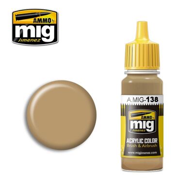 Ammo MIG Paint: MIG138 – Desert Yellow