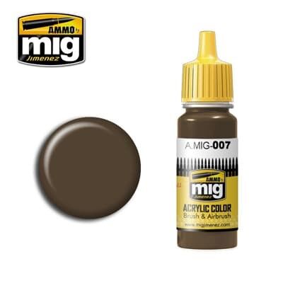 Ammo MIG Paint: MIG007 – RAL 7017 Dunkelbraun
