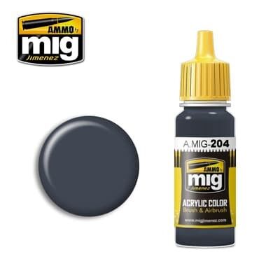 Ammo MIG Paint: MIG0204 – FS 36118 Medium Gunship Grey