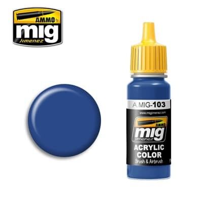 Ammo MIG Paint: MIG0103- Medium Blue