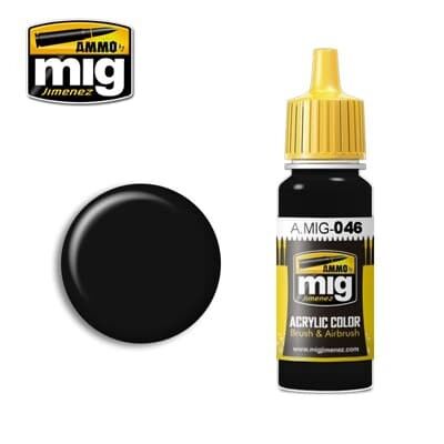 Ammo MIG Paint: MIG0046 – Matt Black