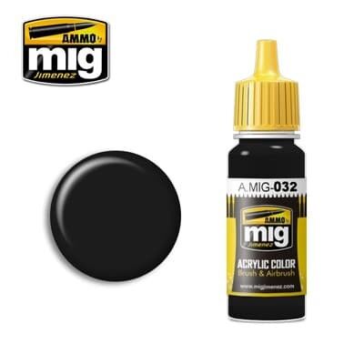Ammo MIG Paint: MIG0032 – Satin Black