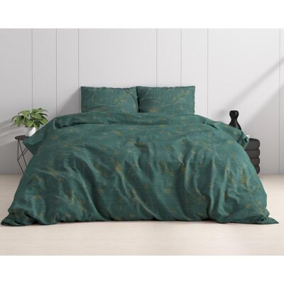 DBO DREAMHOUSE Satin Carlo Green 240X200/220 + 2 x pillowcases 60x70