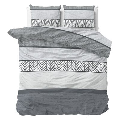 DBO DREAMHOUSE Satin Joan Anthracite Anthracite 200X200/220 + 2 x pillowcases 60x70