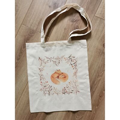 Foxes tote bag