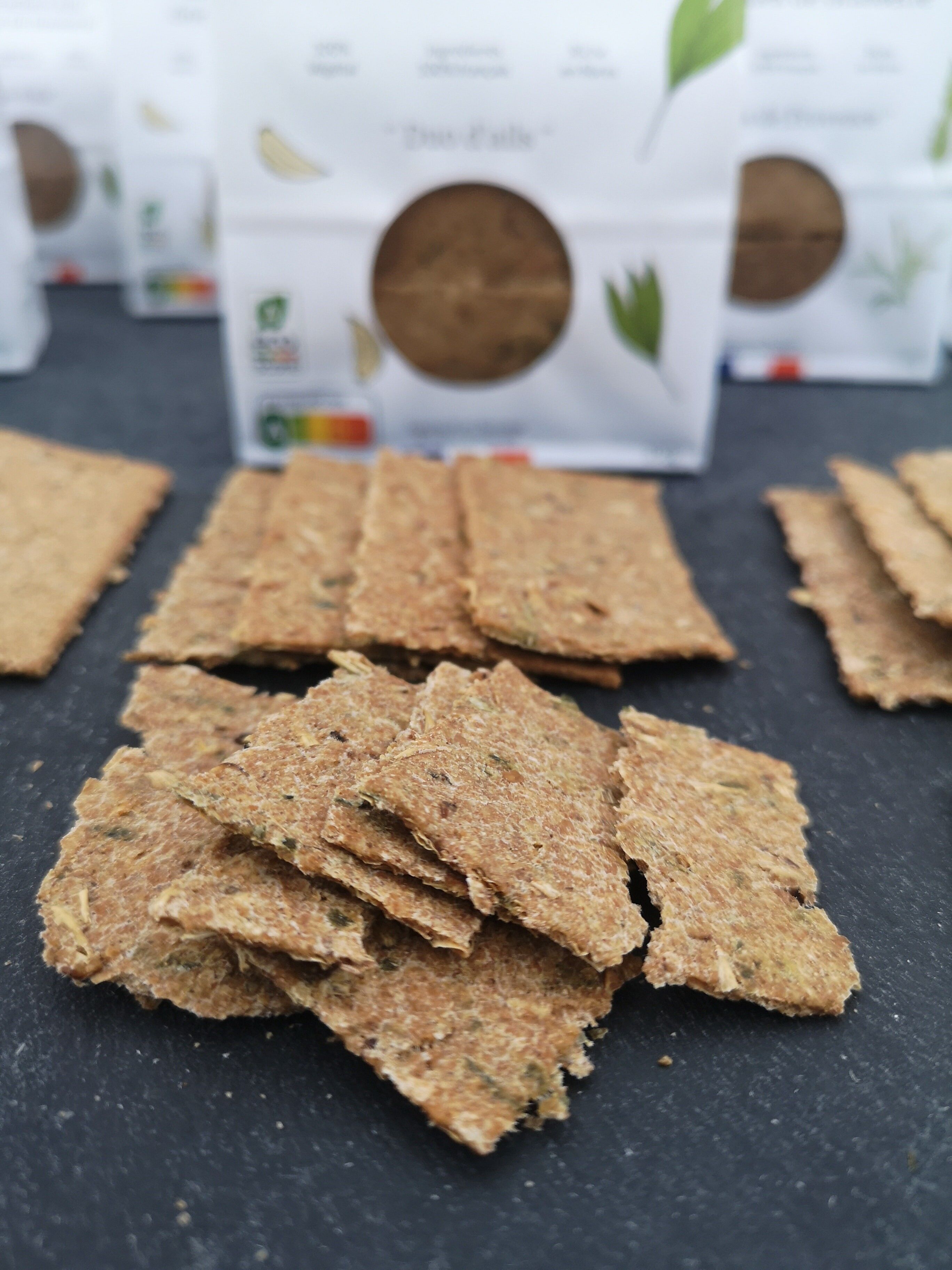 Aperitif-Cracker „Duo d'Ails“ mit Treber [100g]