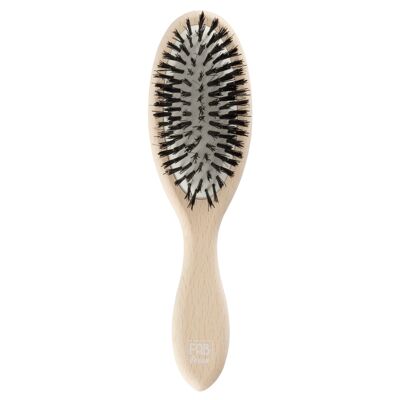 Detangling and straightening brush 100% wild boar made in France - small model