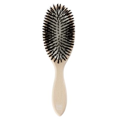 Detangling and straightening brush 100% wild boar made in France