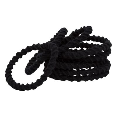 Set of 8 twisted elastics in organic cotton