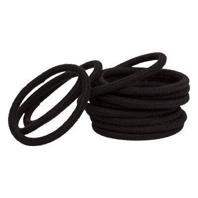 Set of 12 round organic cotton rubber bands