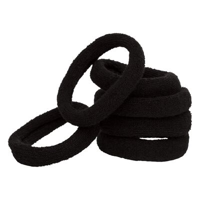 Lot de 6 élastiques pony en coton biologique
