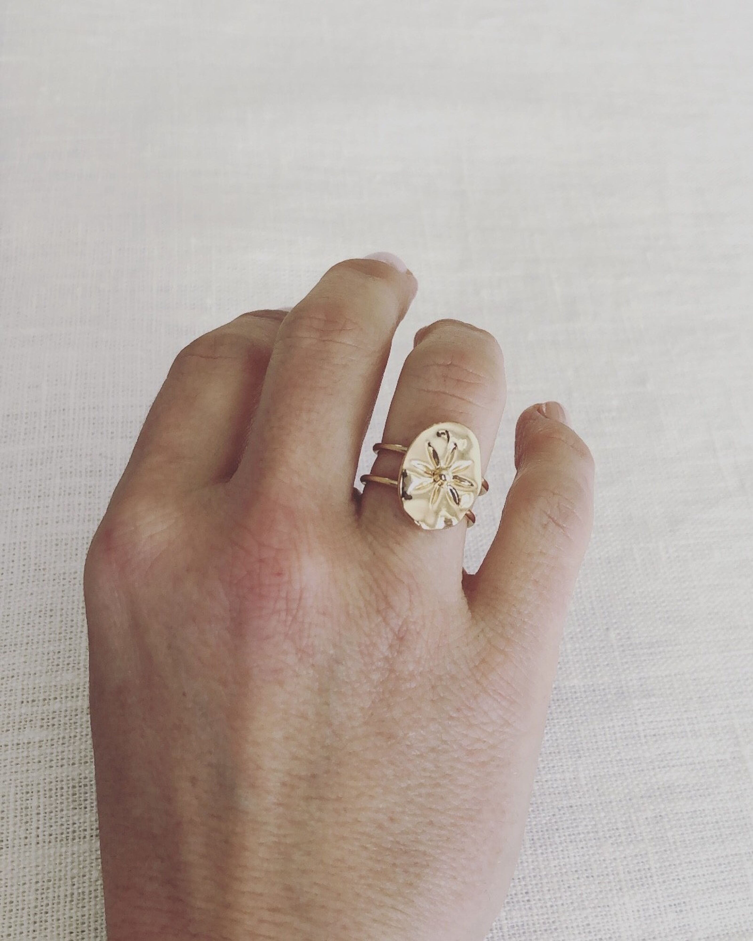 Luyu brass ring - Bagues or, pour elle, laiton, coton