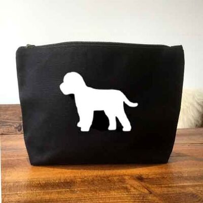 Cockapoo Make-Up Bag - Black+matt white