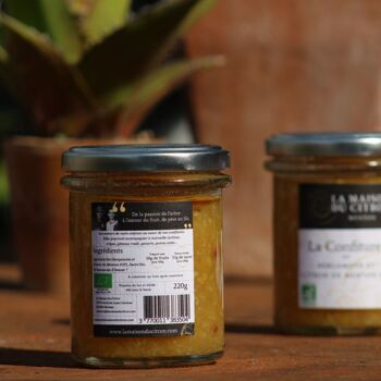 Confiture Bio de Bergamote et Citron de Menton  210gr 4