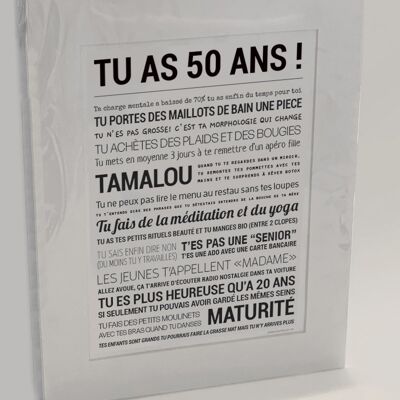 Poster "YOU ARE 50! (woman)"