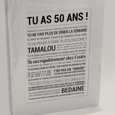 Poster "YOU ARE 50! (man)"