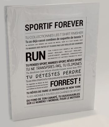Affiche "Sportif forever" 2