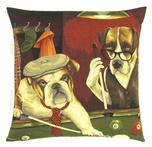 decorative pillow cover dogs playin pool