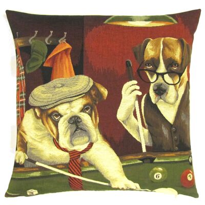 decorative pillow cover dogs playin pool