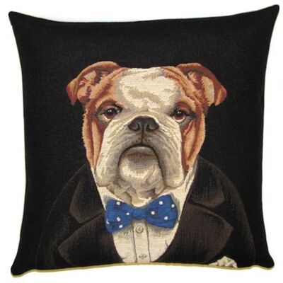 taie d'oreiller décorative bulldog churchill