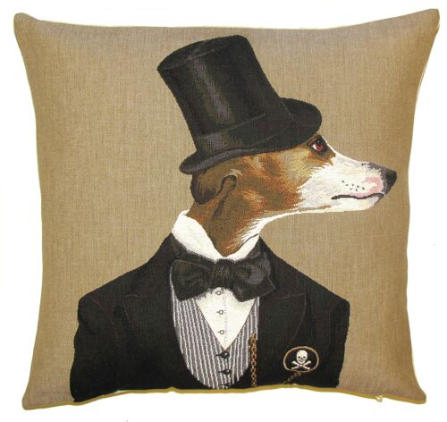 decorative pillow cover whippet with bow