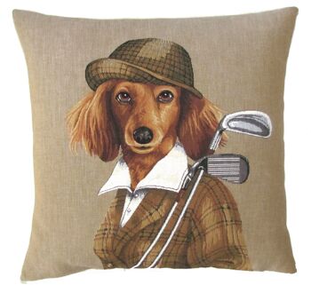 taie d'oreiller décorative cocker spaniel golf