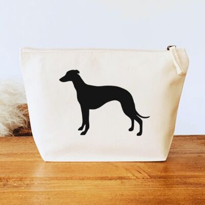 Whippet Make-Up Bag - Natural+matt black