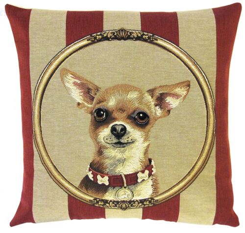 decorative pillow cover chihuahua portrait