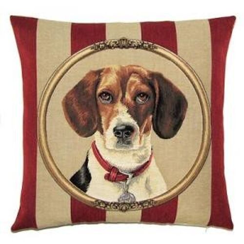 decorative pillow cover beagle portrait