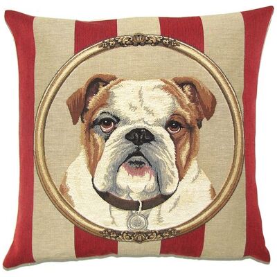decorative pillow cover english bulldog portrait