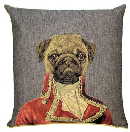 decorative pillow cover Poncelet pug