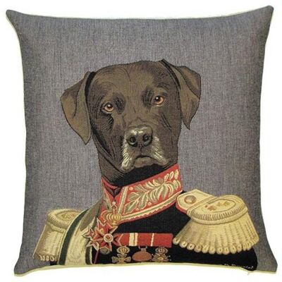 decorative pillow cover Poncelet chocolate labrador