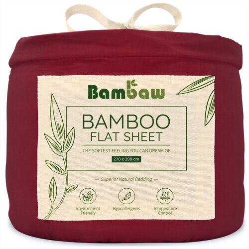 BAMBOO FLAT SHEETS | 270x290 | 8 COLORS