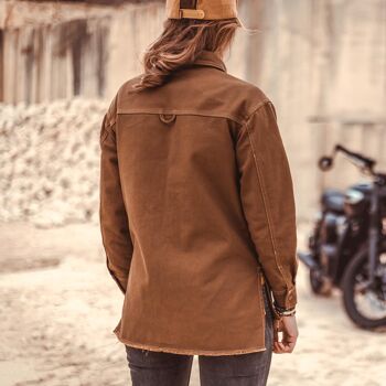 ARMALITH MOTO JACKET - BROWN - CE CERTIFIED 4