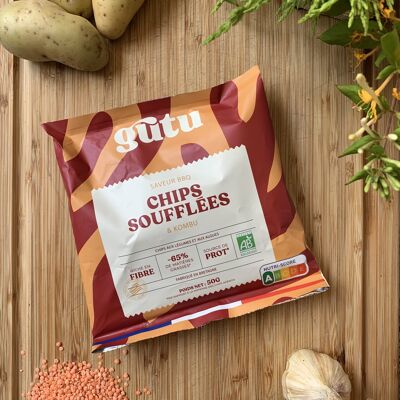 GUTU Kombu BBQ Chips 50g ersetzt durch Nuri Kombu & BBQ Seaweed Puffed Chips 50g