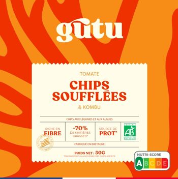 Chips GUTU Kombu Tomate 50g 2