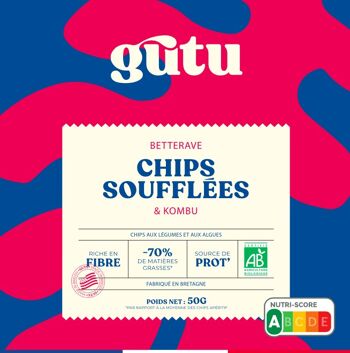 Chips GUTU Kombu Betterave 50g 2