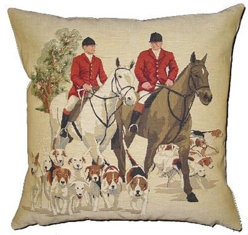 decorative pillow cover foxhunters