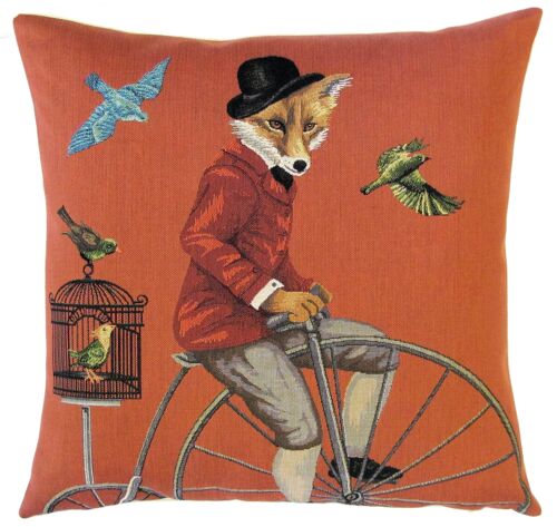 decorative pillow cover bikerider fox