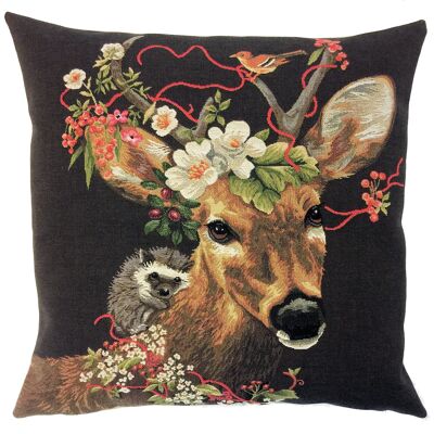 funda de almohada decorativa ciervo con erizo