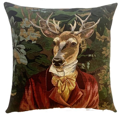 decorative pillow cover stag verdure red jacket