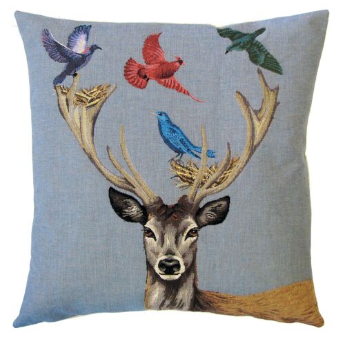 decorative pillow cover stag with nest