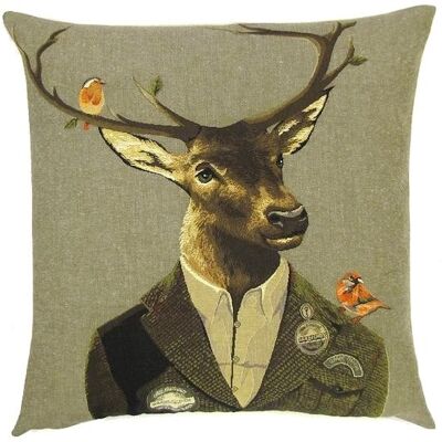 decorative pillow cover stag black forest