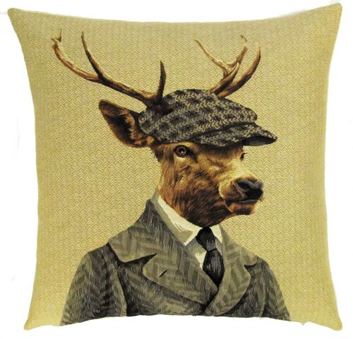 decorative pillow cover stag with bonnet