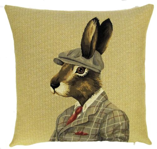 decorative pillow cover rabbit with bonnet