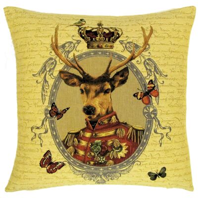 fodera per cuscino decorativo cervo reale incorniciato
