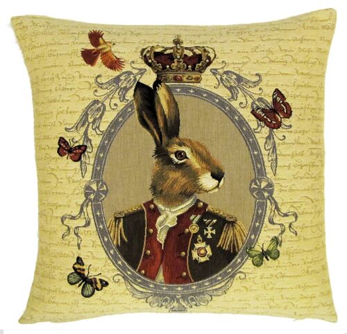 decorative pillow cover royal hare framed